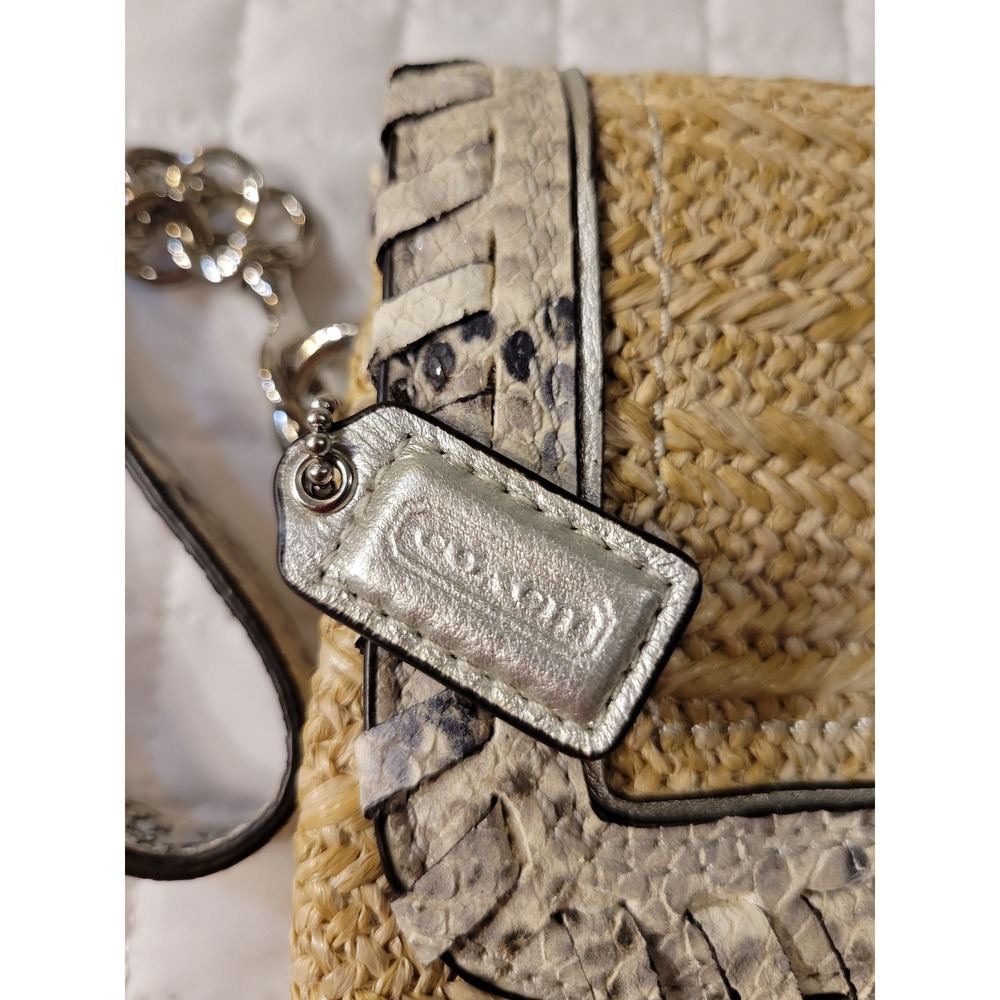 VTG Coach 47440 Hampton Straw Python Snake Leathe… - image 5